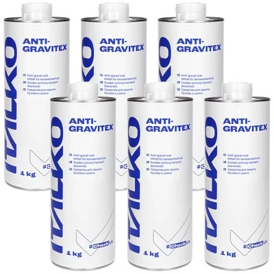 6x Steinschlagschutz Unterbodenschutz UBS überlackierbar Autolack Weiß 1kg - Bild 1 von 4