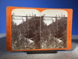 Watkins Glen, New York Antique Stereo View Mounted Photographs (5) V/G Condition - Picture 1 of 5