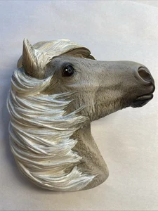 Targa da parete Fraser Art bianca grigia testa di cavallo testa di cavallo testa 3D 1966 Made in England - Foto 1 di 3