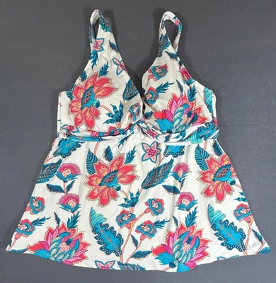 Beach House Women's Tankini Top Swim Floral Underwire Size 16 - Image 1 of 4