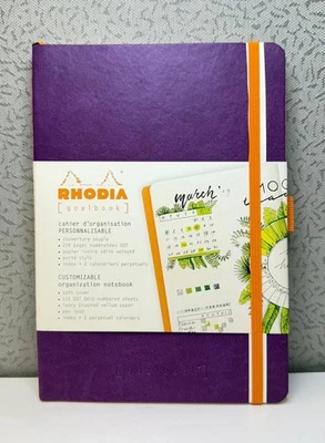 Rhodia Soft Cover Goalbook, 112 Dot Grid Numbered Sheets, Purple - Image 1 of 4
