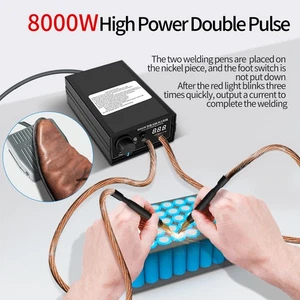 For 18650 Li-ion Battery Pack 8000W Mini Spot Welder Nickel Strip Welding Tool - Picture 1 of 17