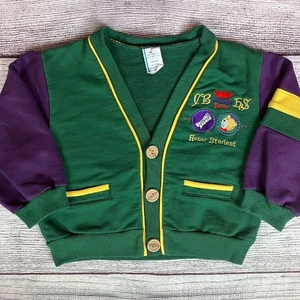 Maglione cardigan vintage anni 90 Honor Student taglia 3T bambino - Foto 1 di 6
