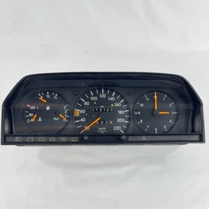 Mercedes W201 1.8E 2.0E 2.3E Tacho Kombiinstrument 220km/h ECO Uhr A2015421567 - Bild 1 von 10