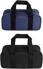 Tool Bags 2-Piece Toolbag Organizer Wide Open Mouth Storage (A, black+blue)