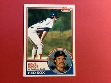 1983 TOPPS WADE BOGGS  (# 498) ROOKIE CARD