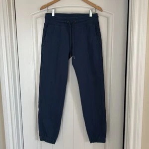 American Giant Blue Drawstring Joggers Sweatpants Heavy Cotton Mens Size Small - Picture 1 of 13