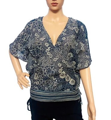 Blusa túnica corta estampada floral kimono Isabel Marant Etoile para mujer M 36 Foto 1 de 4