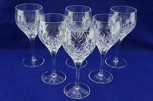 Royal Doulton Sophie (6) Wine Glasses, Goblets, 7 1/4" - Picture 1 of 9