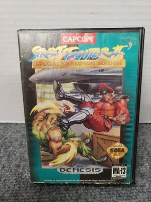 Street Fighter 2 Special Champion Edition (Sega Genesis,1993) Cart Case Manual - Image 1 of 4