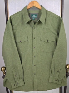 SCHNEES MONTANA Mens Western Snap Front Sz XL Sport Shirt Polyester Performance - Picture 1 of 16