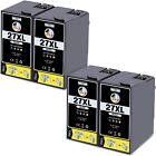 4 Black 27XL Ink Cartridges For Epson WF3620DWF WF7110DTW WF7610 WF7620 WF-7710