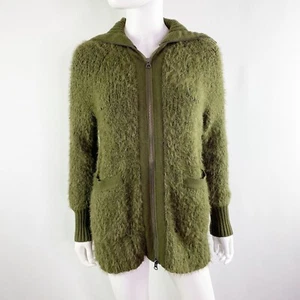 Anthropologie moosgrüner BETHENNY Pullover Cardigan Gr. XS Reißverschluss Freizeit NEU - Bild 1 von 8
