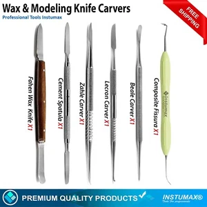 Dental Modeling Wax Tools Zahle & Beale Carvers + Wax & Plaster Spatulas - Picture 1 of 7