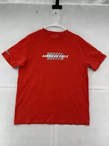 American Eagle Shirt Adult Large Orange Short Sleeve Classic Fit Super Soft Men - Picture 1 of 8