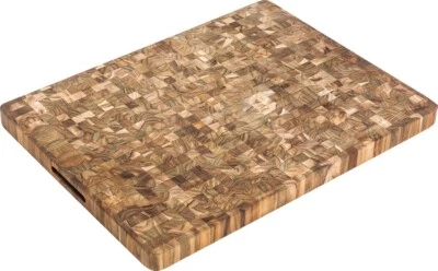 Teak Haus Butcher Block HD Cutting Board FSC Sustainable Teakwood Hand Grip S332 - Image 1 of 3