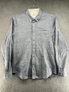AG Adriano Goldschmied Shirt Mens S Light Blue Button Up Cotton Long Sleeve - Picture 1 of 10