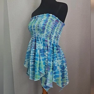 Tie dye y2k Scrunch tube top medium large - Picture 1 of 6