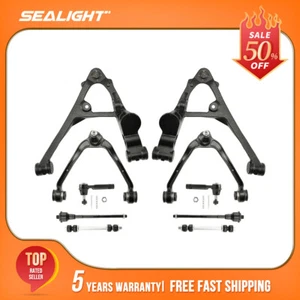 Kit de brazo de control inferior superior delantero 4x4 de 10 piezas para Chevy Silverado 1500 1999-2006 - Imagen 1 de 10