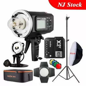 US Godox AD600BM Strobe Flash H600B Head X2T Trigger Softbox Fr Canon Nikon Fuji - Picture 1 of 12