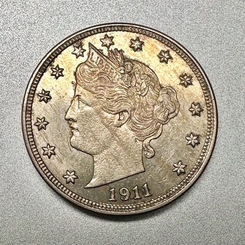 1911  LIBERTY V NICKEL    HIGHER GRADE   KEY TYPE COIN   #2859 Cover