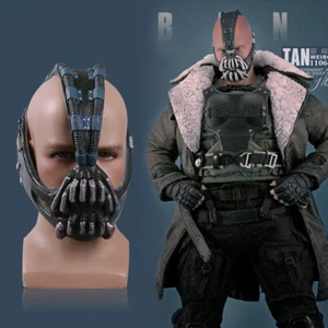 Cosplay Batman The Dark Knight Bane Mask Props Superhero Face Masks Soft PVC - Picture 1 of 8