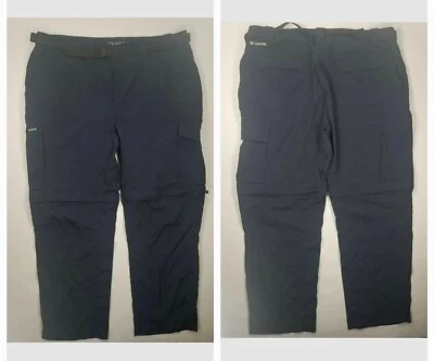 Columbia SZ 40 Mens Cargo Pants Convertible Omni Shade Sun Protection Night Blue - Image 1 of 4