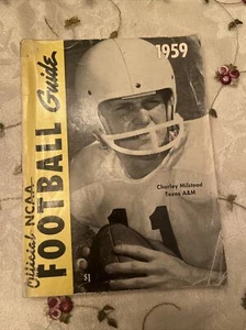 Offizieller NCAA Football Guide 1959 Charley Milstead Texas A&M Fair - Bild 1 von 7