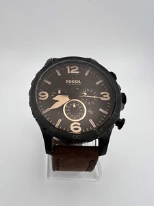 Reloj cronógrafo de cuarzo de acero inoxidable Nate Fossil JR1487 para hombre - Imagen 1 de 8