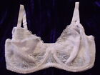 M&Co. White Underwire Embroidered Patterned Plunge Bra 34E