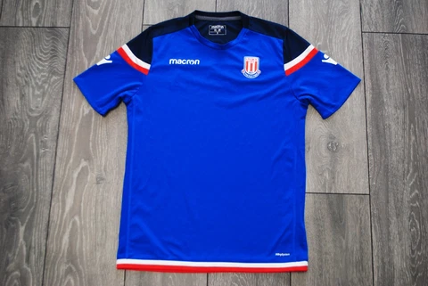 STOKE CITY 2017-2018 TRAINING FOOTBALL SOCCER SHIRT JERSEY MACRON ADULT SIZE S Cover