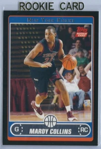 2006-2007 Topps Basketball Mardy Collins New York Knicks Nero RC #96/99 - Foto 1 di 2