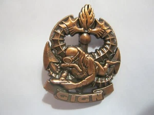 RARE BREVET GENDARMERIE INTERVENTION PARACHUTISTE GROUPE PLONGEURS (CUIVRE) - Picture 1 of 2