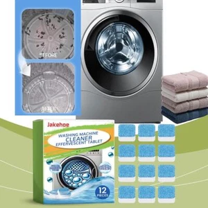 Washing Machine Cleaner Descaler Deep Cleaning (12 Y19C Tablets)* A0T0 - Picture 1 of 8