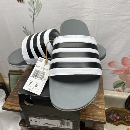 Sandalo Adidas Adilette Comfort Slide da donna taglia 8US nero core cloud...