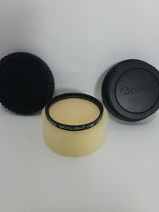 Kenko SKYLIGHT 1B 49mm UV Filter and Cannon lense covers - Picture 1 of 8