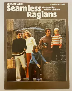LEISURE ARTS SEAMLESS RAGLANS LEAFLET 85 DESIGNED BY MARION GRAHAM - Bild 1 von 2