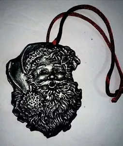CARSON PEWTER - Vintage 1993 Santa Claus By CARSON - Christmas Tree Ornament - Picture 1 of 7