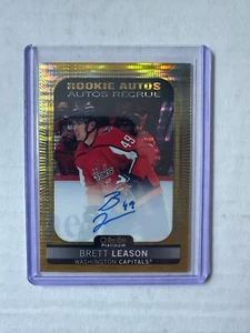 2021-22 O-Pee-Chee Platinum Seismic Gold 08/25 Brett Leason #R-BL Capitals - Picture 1 of 2