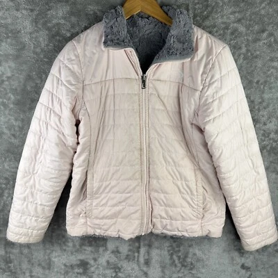 Chaqueta Mossbud Reversible The North Face® Niñas Gris/Rosa Talla X-Grande (18) Foto 1 de 4
