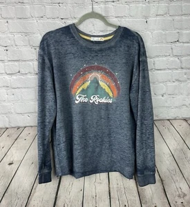 C&C California Size Small Lightweight Long Sleeve Top Shirt "The Rockies"  EUC - Picture 1 of 6