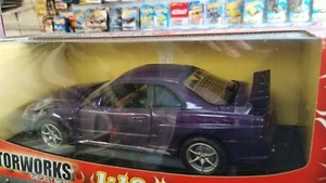 Motor works NISSAN Skyline GTR car 1:18 SCALE DIECAST purple new in box - Picture 1 of 5