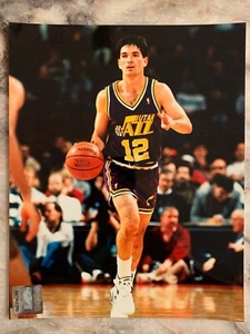 JOHN STOCKTON 8x10 PHOTO Utah Jazz with Uniquely Numbered NBA Licensing Hologram - Bild 1 von 5
