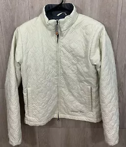 Women's Medium Predator Mountain Wear Ski Jacket Cream Coat Quilted Lightweight - Picture 1 of 12