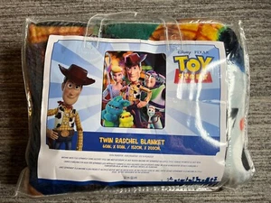 Disney Pixar Toy Story Cartoon Raschel Plush Blanket Size Twin 60" x 80" NEW - Picture 1 of 2