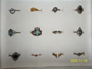 12 fashion rings new in box sz 5 1/2 - 8 - Picture 1 of 3