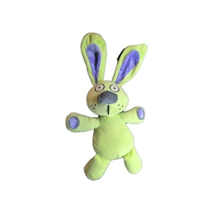 Yottoy Knuffle Bunny 8" Plush Stuffed Animal Toy Purple Green 2004 Mo Willems - Picture 1 of 3
