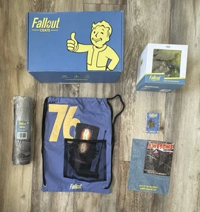 VERSIEGELTER INHALT! 2023 Fallout Crate Lootcrate 🌟 Figur, Matte, Magnet, Pin & Tasche! - Bild 1 von 22