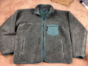 Rare Vintage Patagonia Retro X Fleece Gray Jacket Size Large USA - Picture 1 of 9