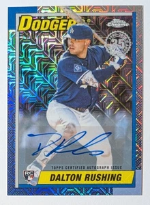 2025 Topps Update Dalton Rushing RC Silver Pack Chrome Mojo Auto /299 Dodgers - Picture 1 of 3